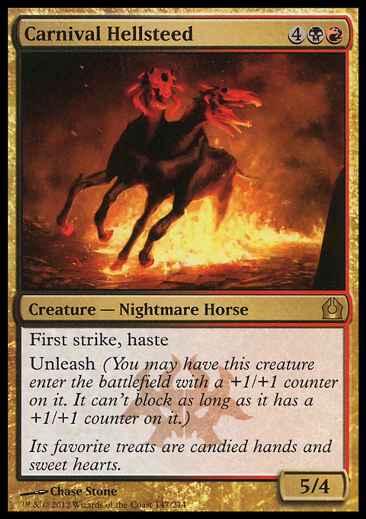Carnival Hellsteed magic card front