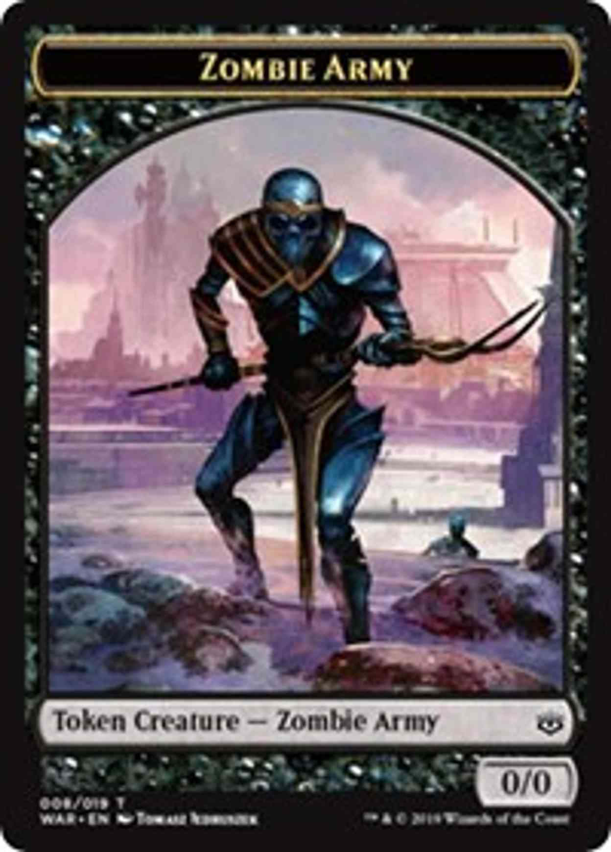 Zombie Army Token (008) magic card front