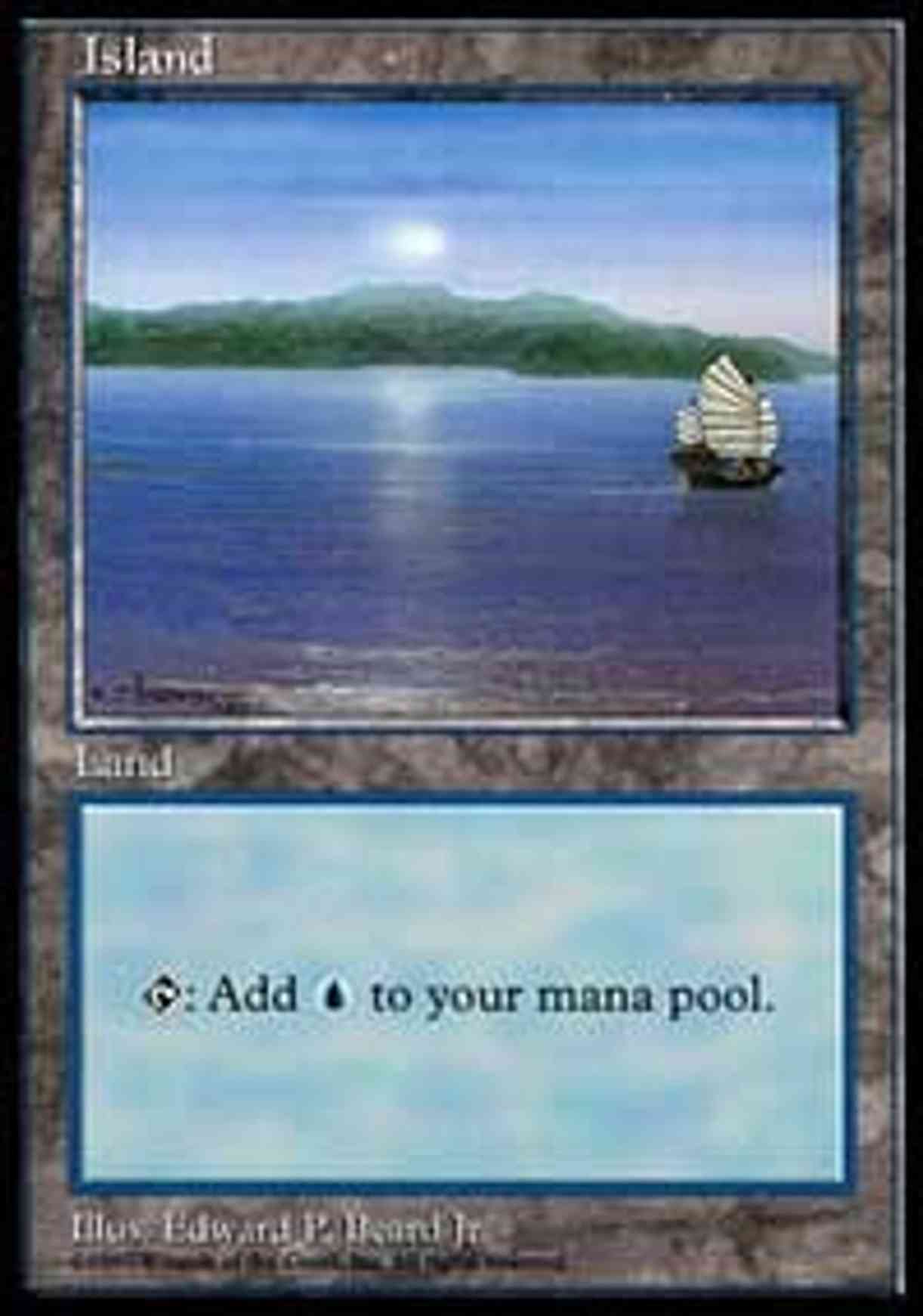 Island - Red Pack (Beard, Jr.) magic card front