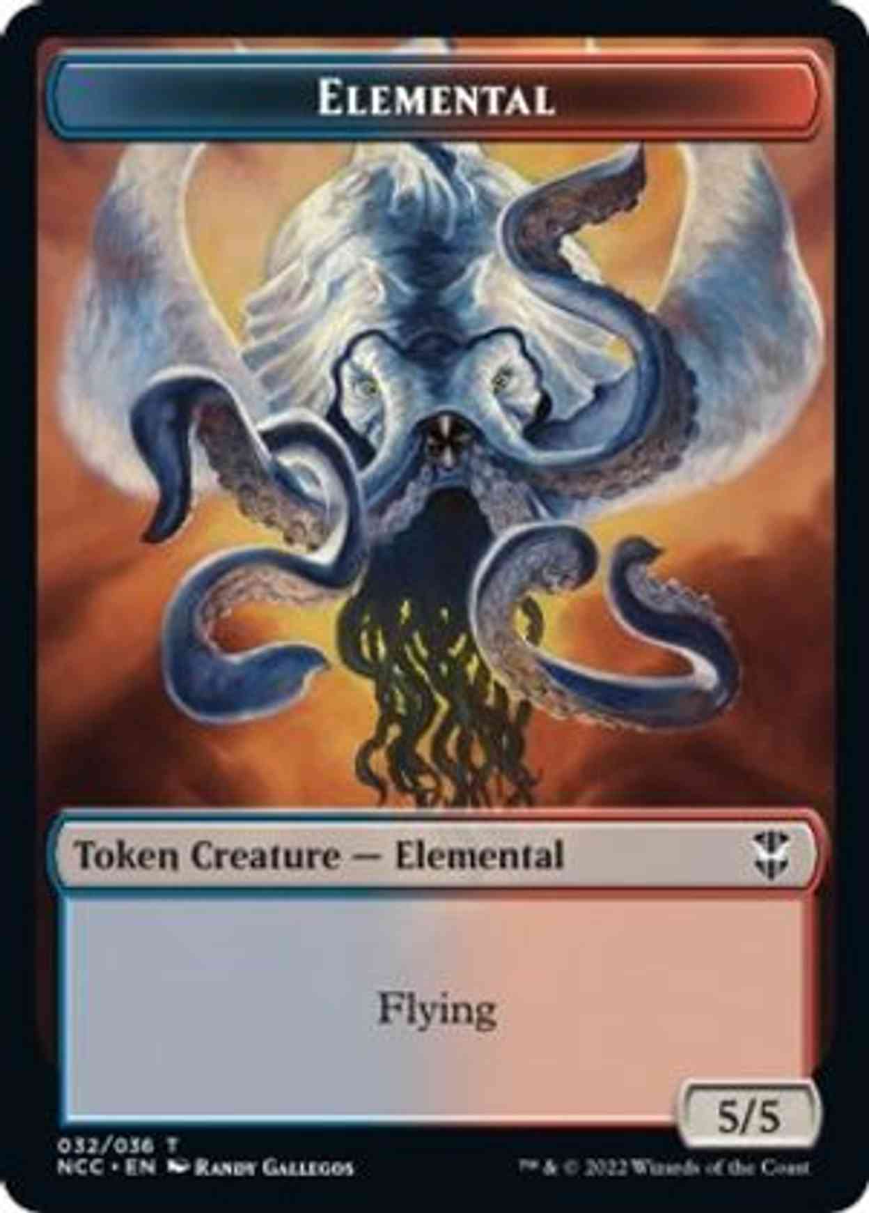 Elemental (032) // Rogue Double-sided Token magic card front