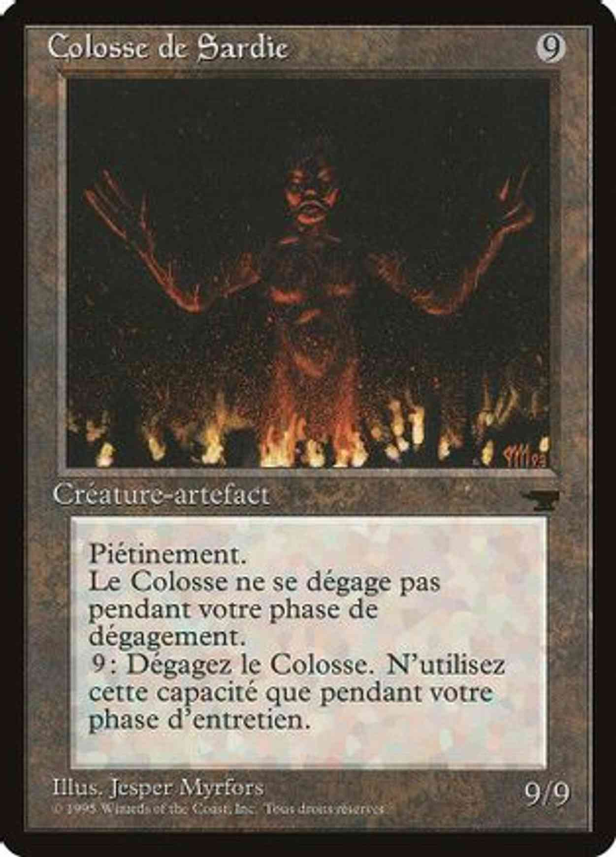 Colossus of Sardia (French) - "Colosse de Sardie" magic card front