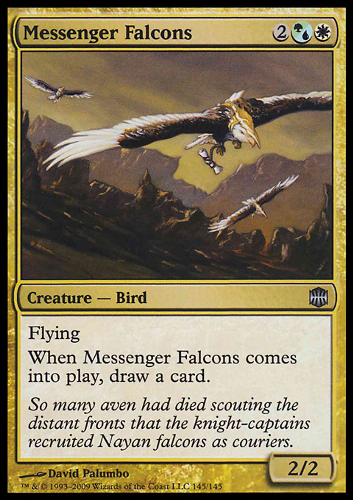 Messenger Falcons magic card front