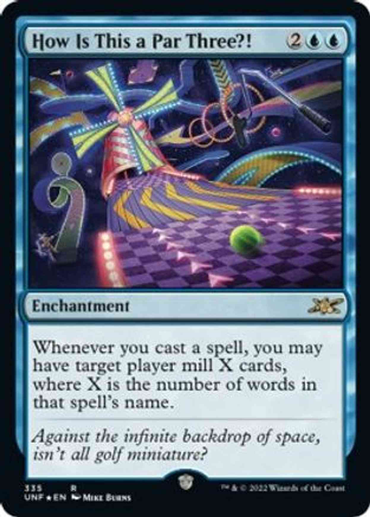 How Is This a Par Three?! (Galaxy Foil) magic card front
