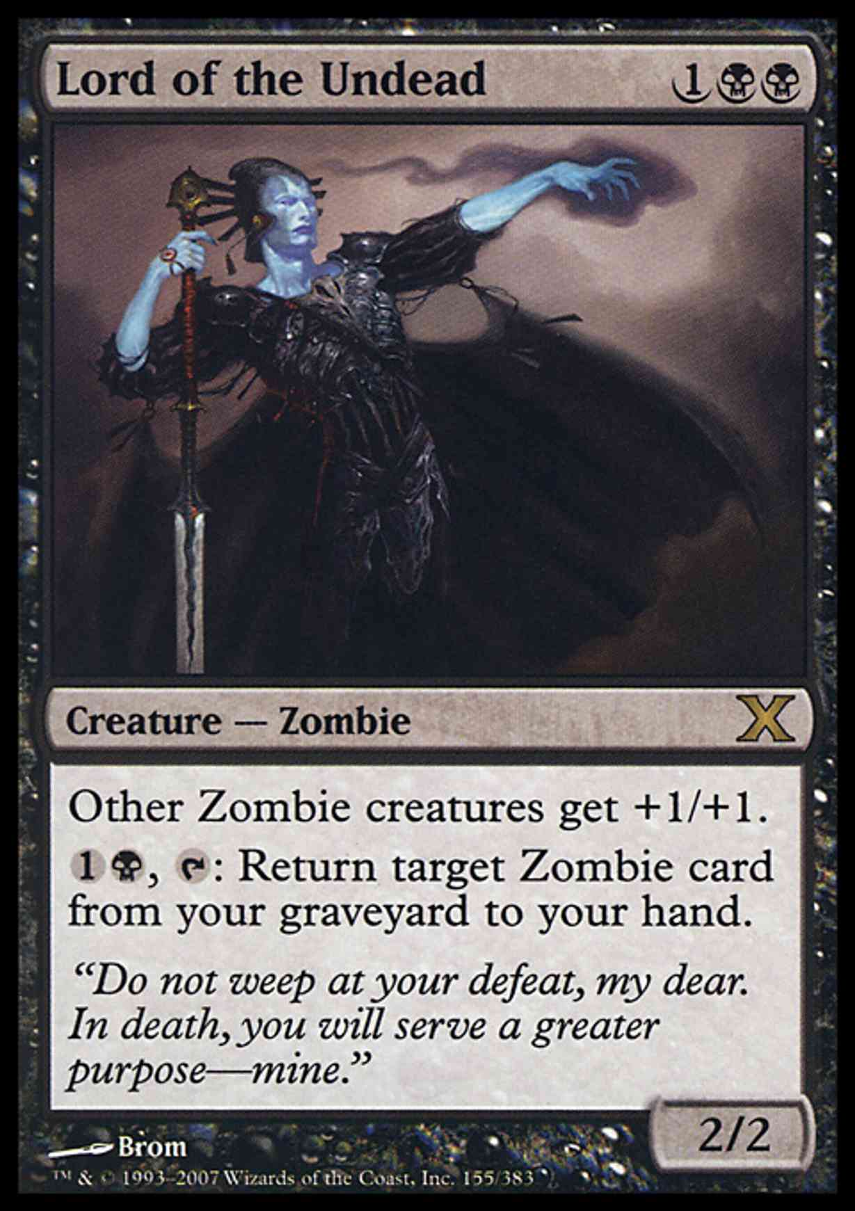 Lord of the Undead magic card front