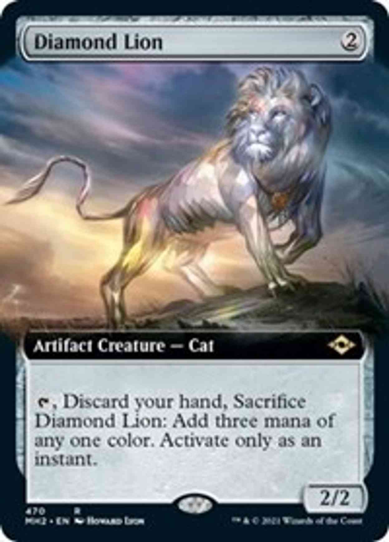 Diamond Lion (Extended Art) magic card front