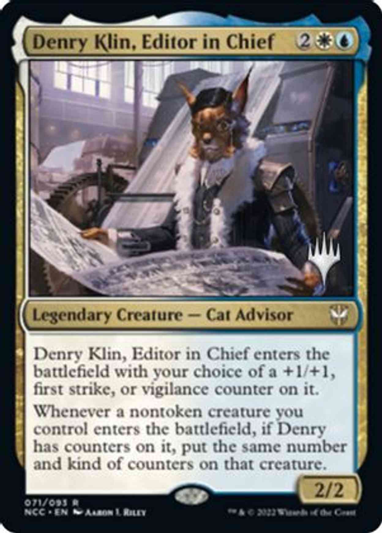 Denry Klin, Editor in Chief magic card front