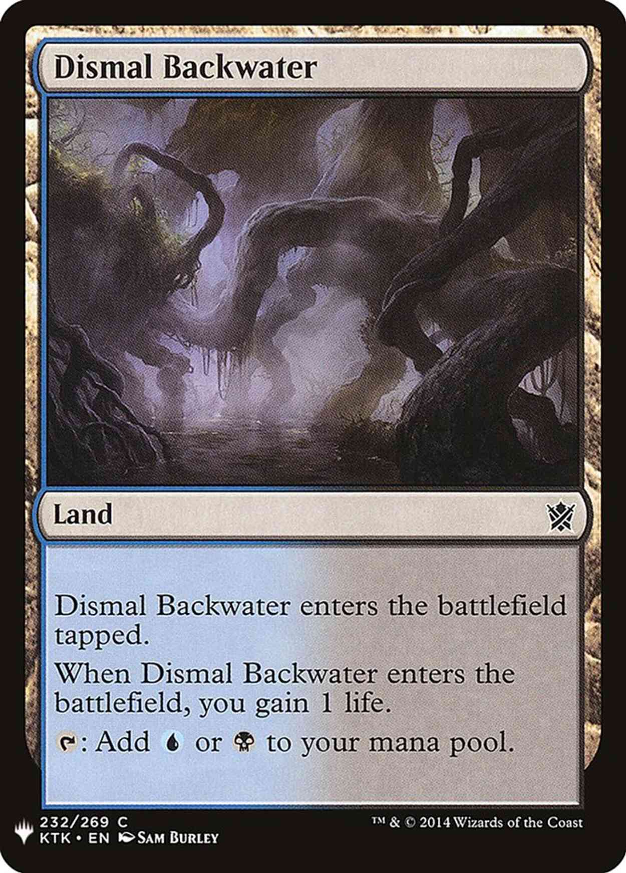 Dismal Backwater magic card front