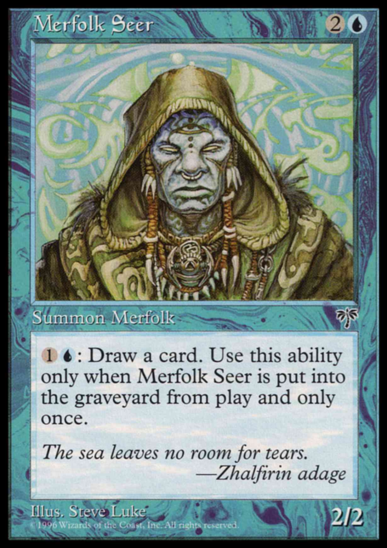 Merfolk Seer magic card front