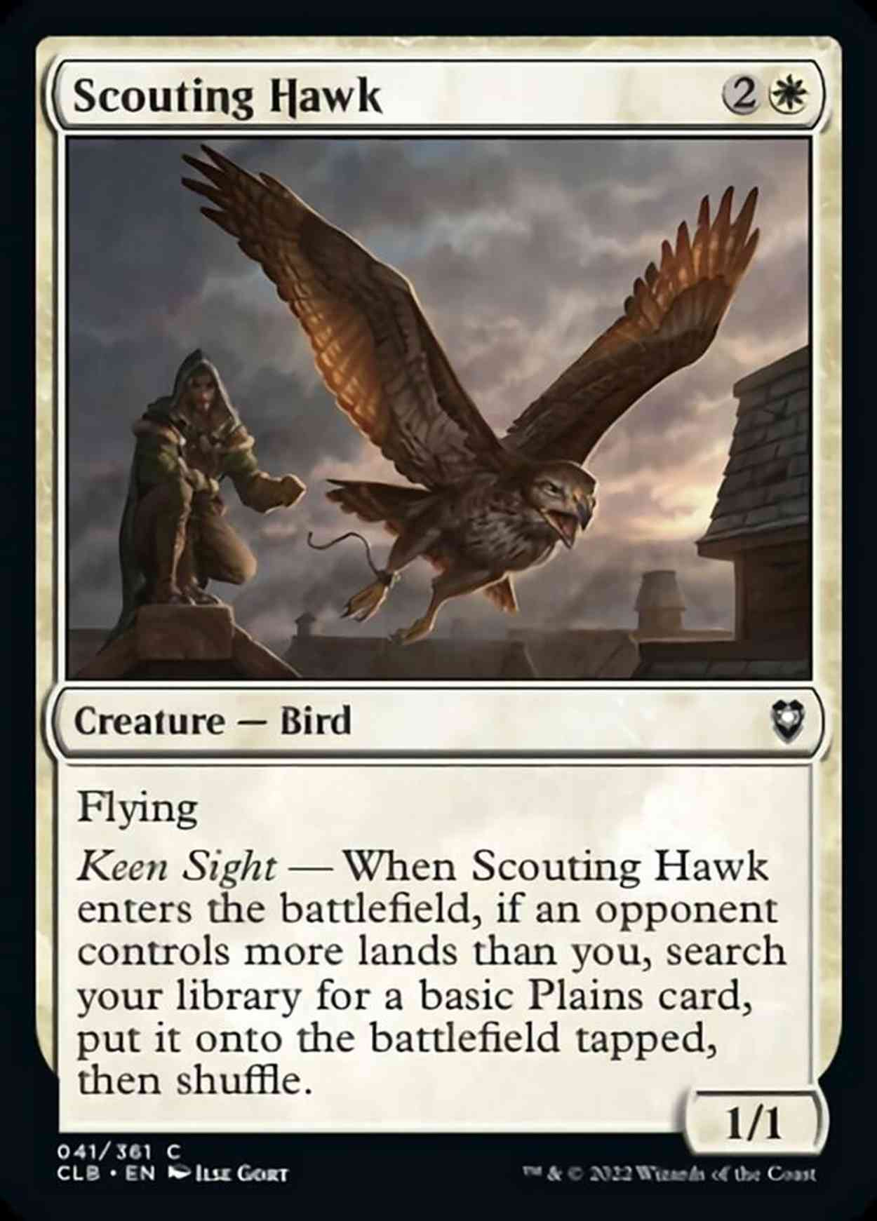 Scouting Hawk magic card front