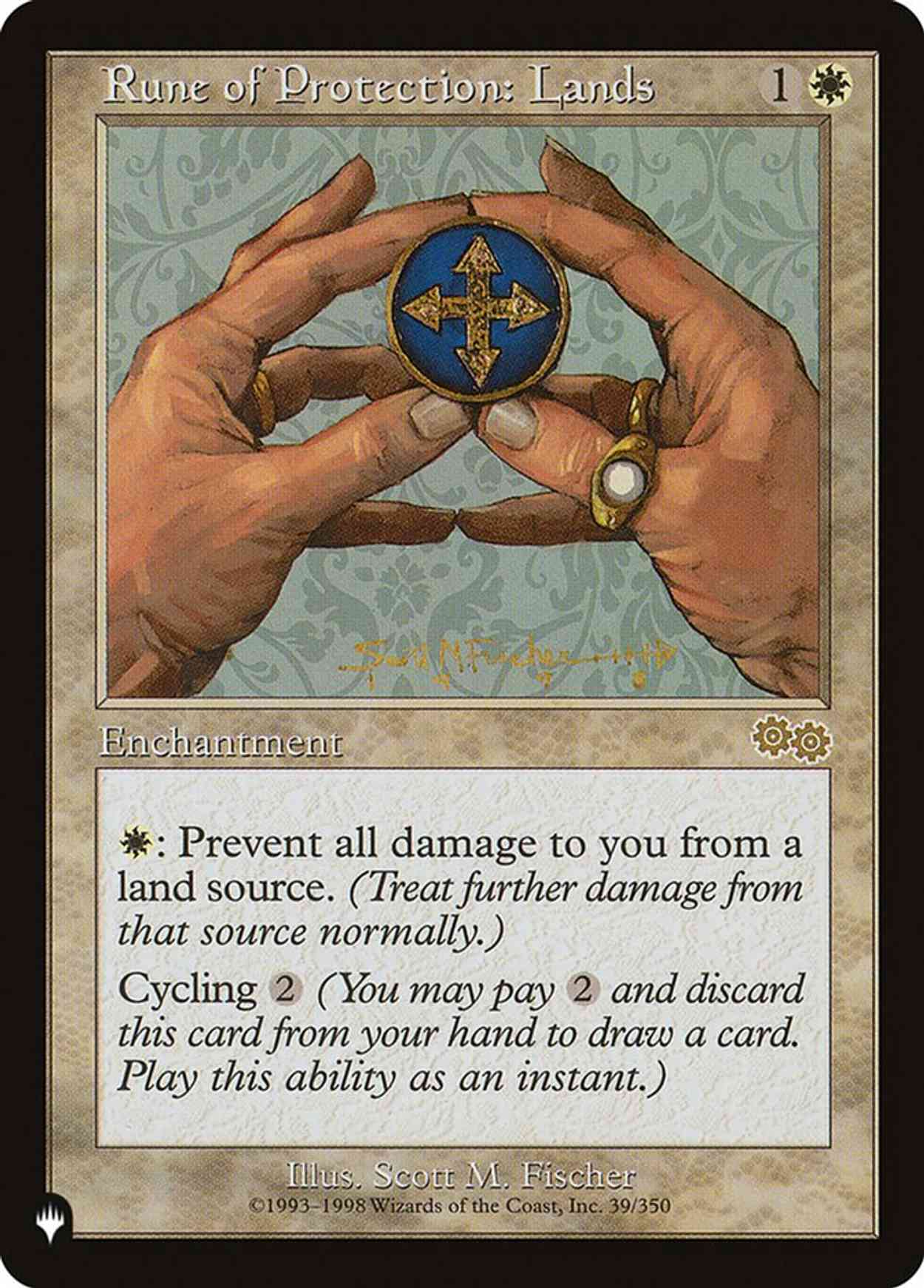 Rune of Protection: Lands magic card front