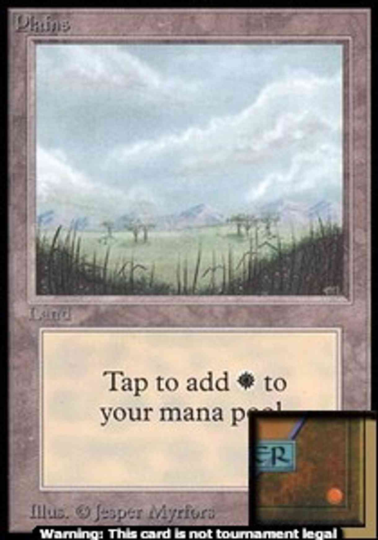 Plains (B) (CE) magic card front