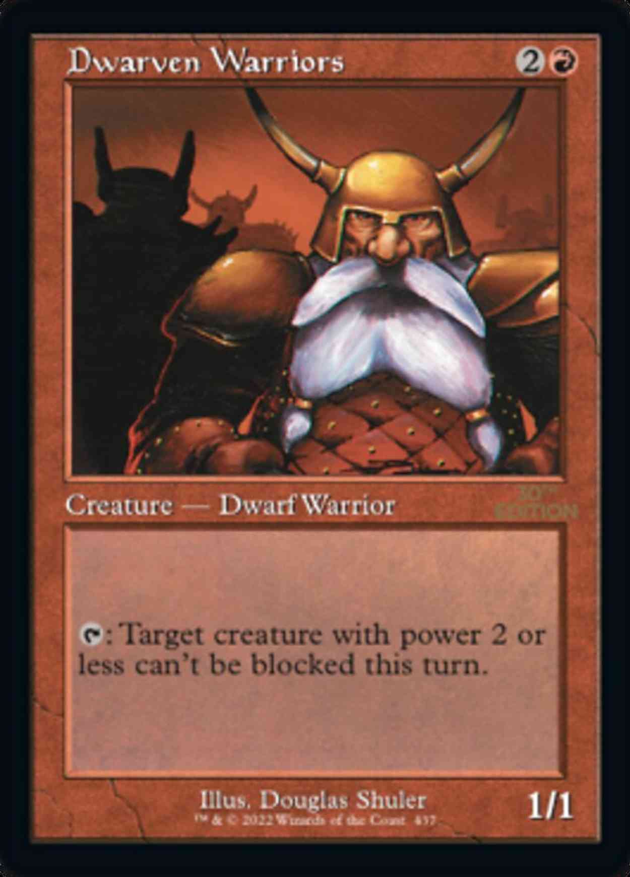 Dwarven Warriors (Retro Frame) magic card front