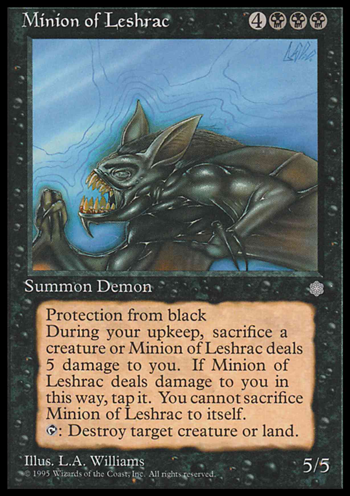 Minion of Leshrac magic card front