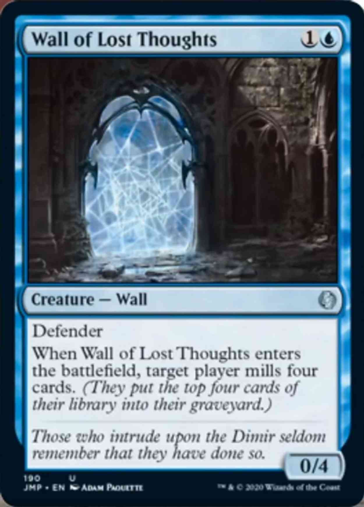 Wall of Lost Thoughts magic card front