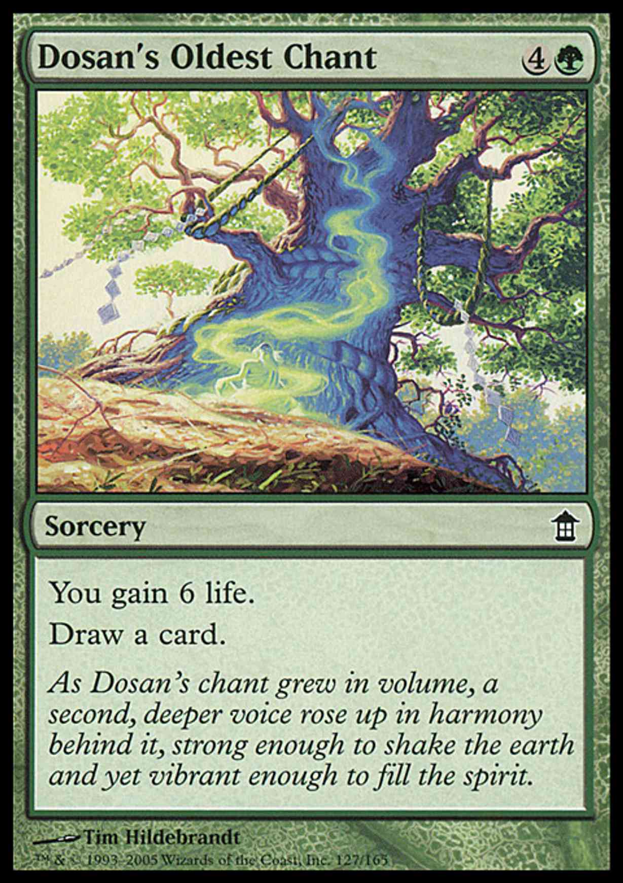 Dosan's Oldest Chant magic card front