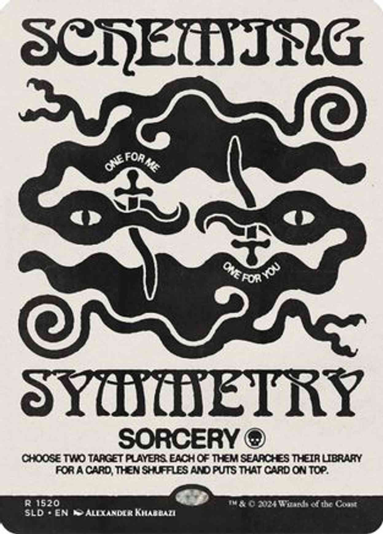 Scheming Symmetry magic card front