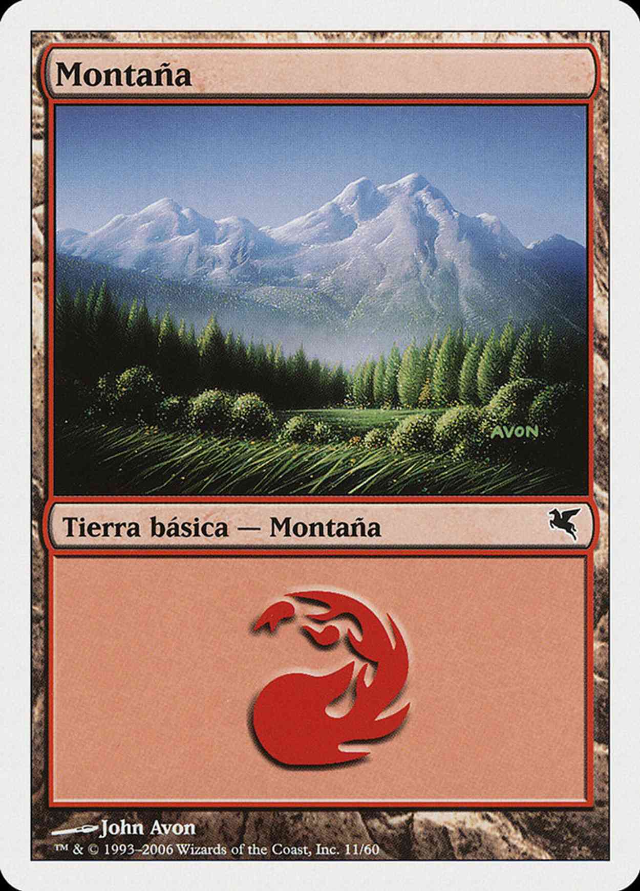 Mountain (Retro Frame) magic card front