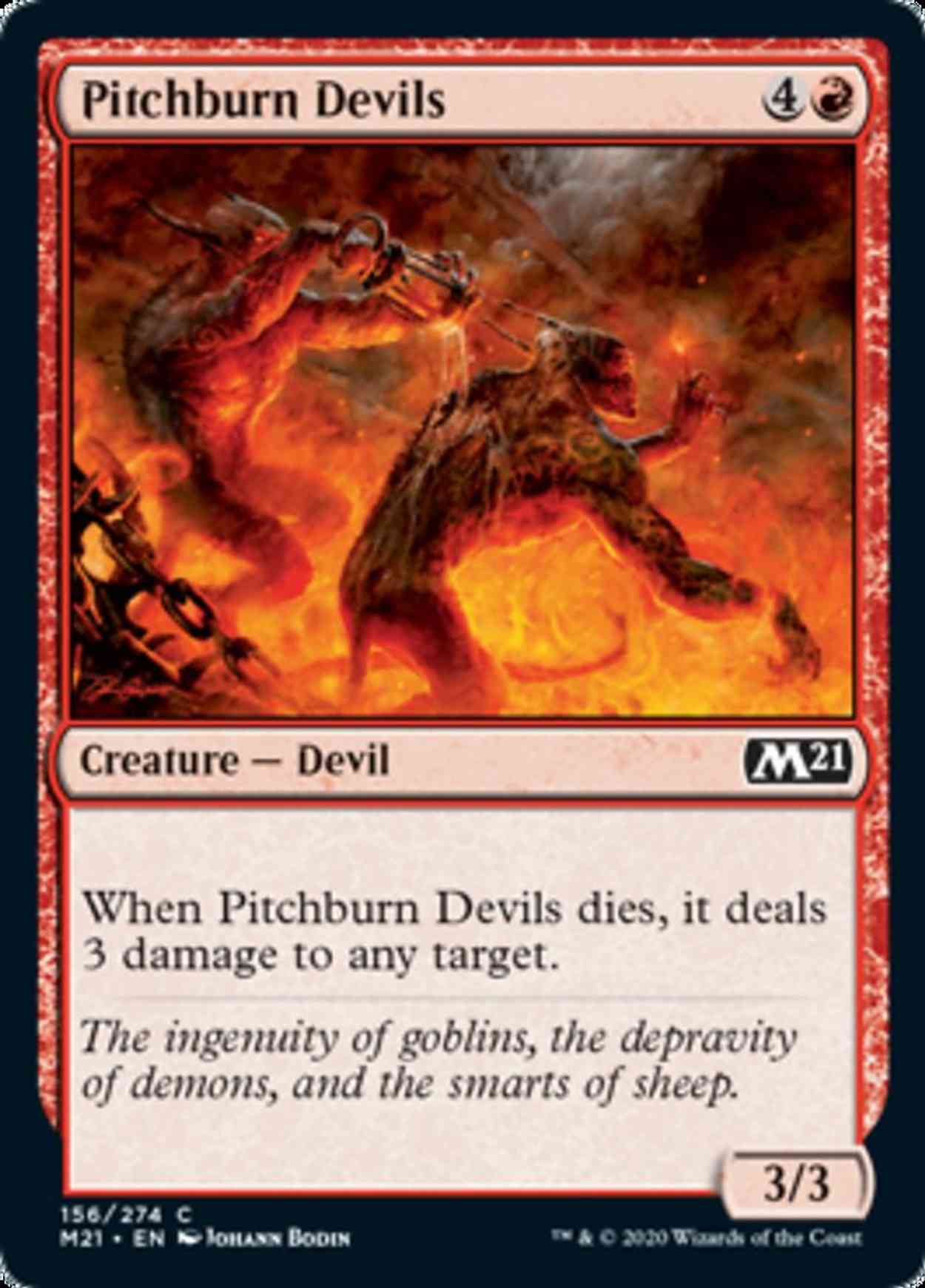 Pitchburn Devils magic card front