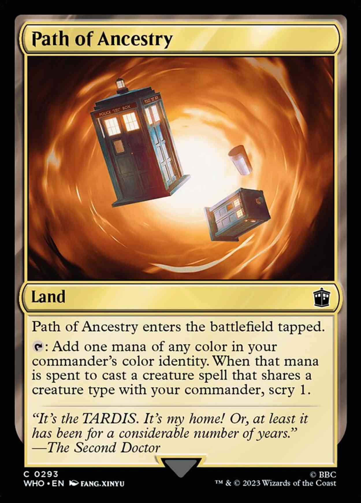 Path of Ancestry Price from mtg Doctor Who