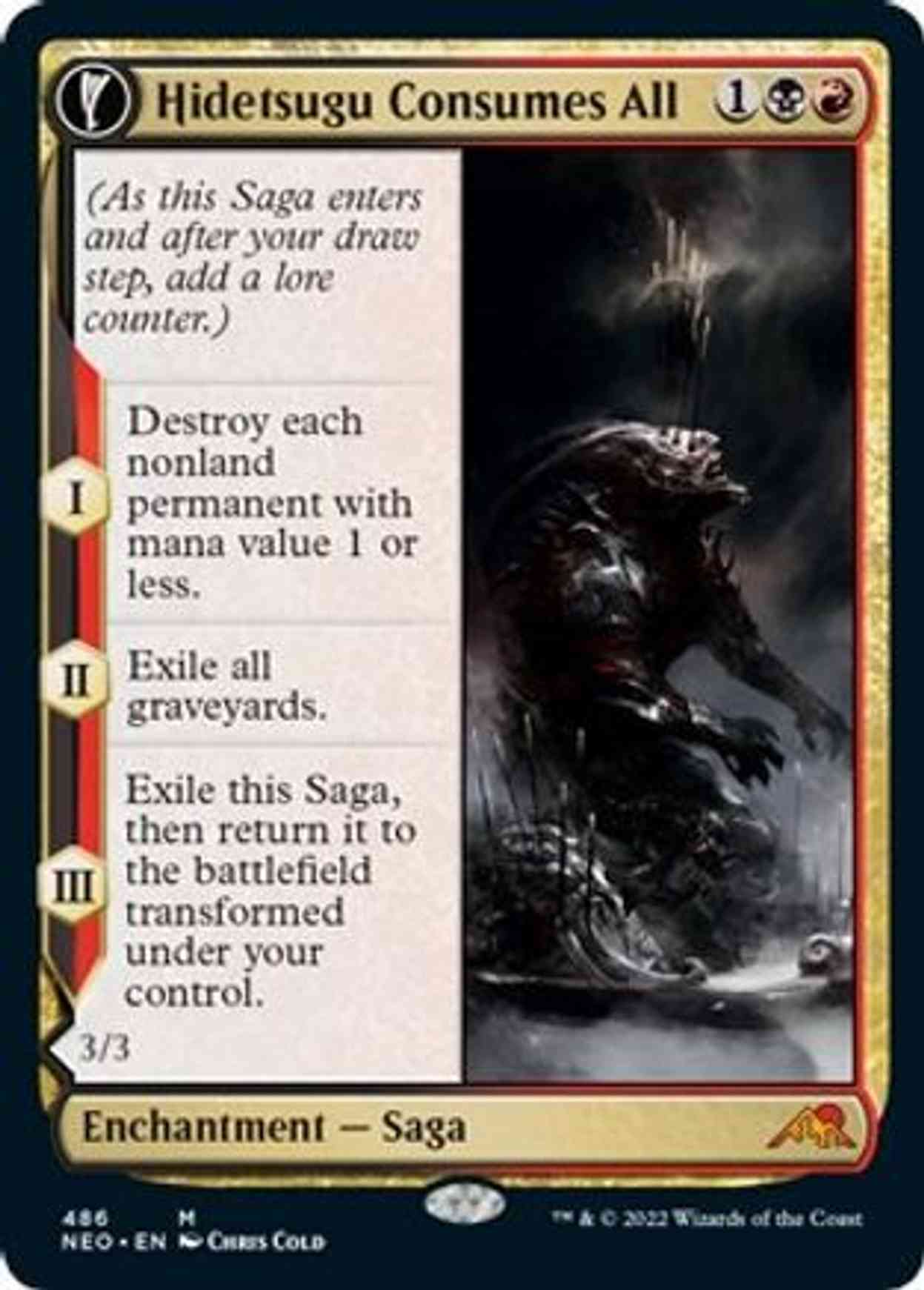 Hidetsugu Consumes All (Extended Art) magic card front