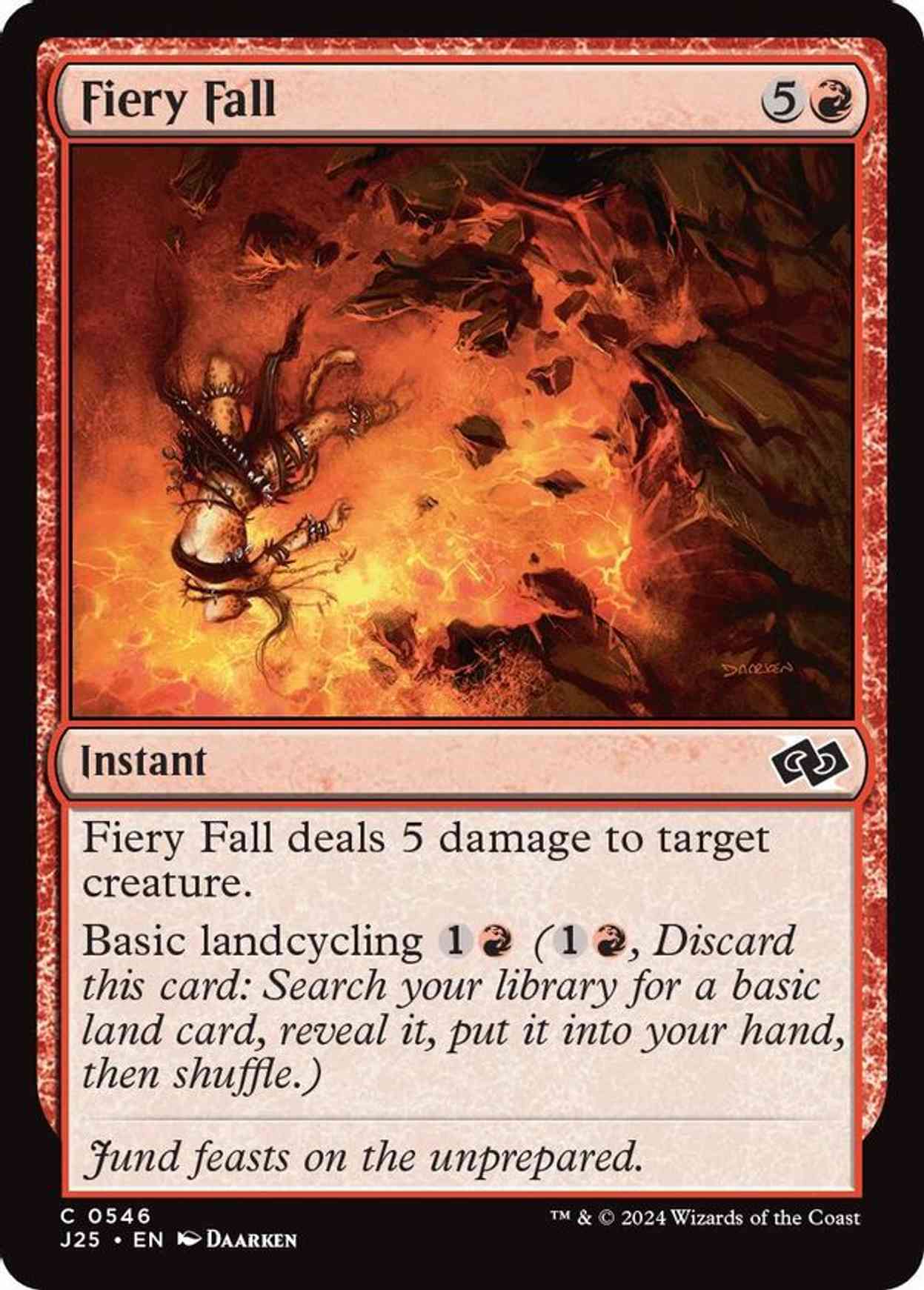 Fiery Fall magic card front