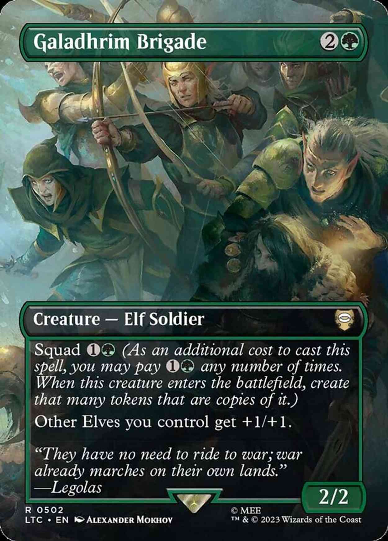 Galadhrim Brigade (Borderless) magic card front