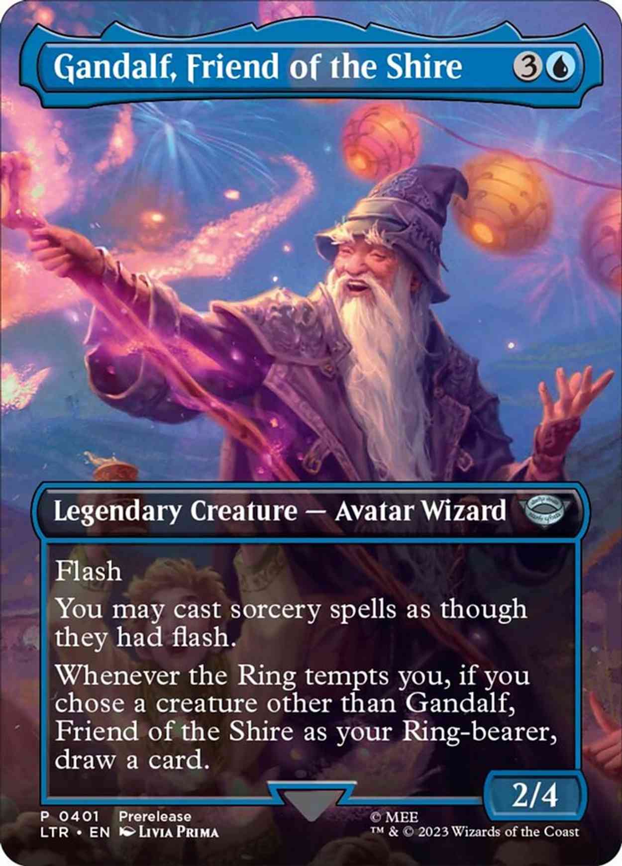 Gandalf, Friend of the Shire (Borderless) magic card front