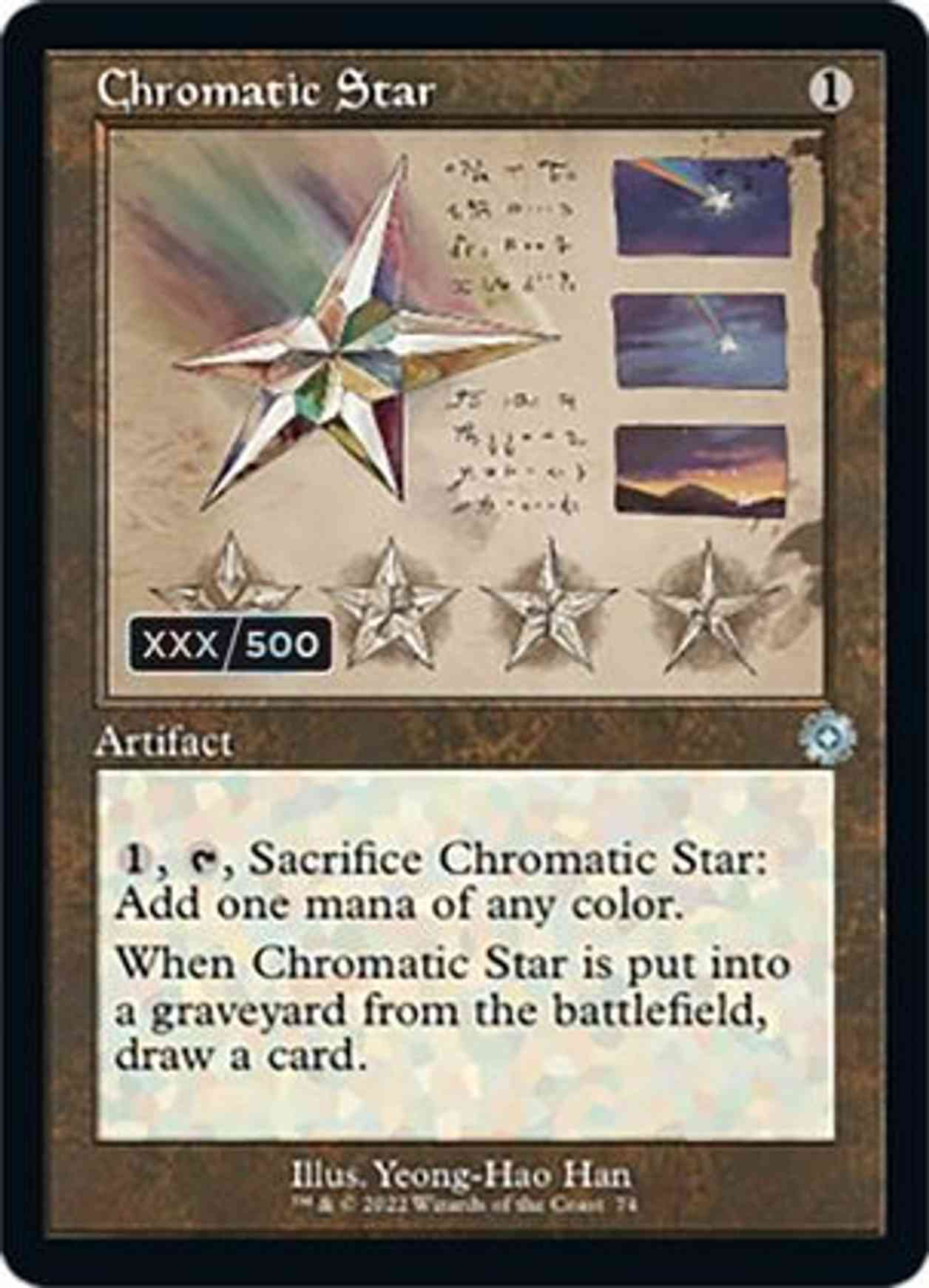 Chromatic Star (Schematic) (Serial Numbered) magic card front
