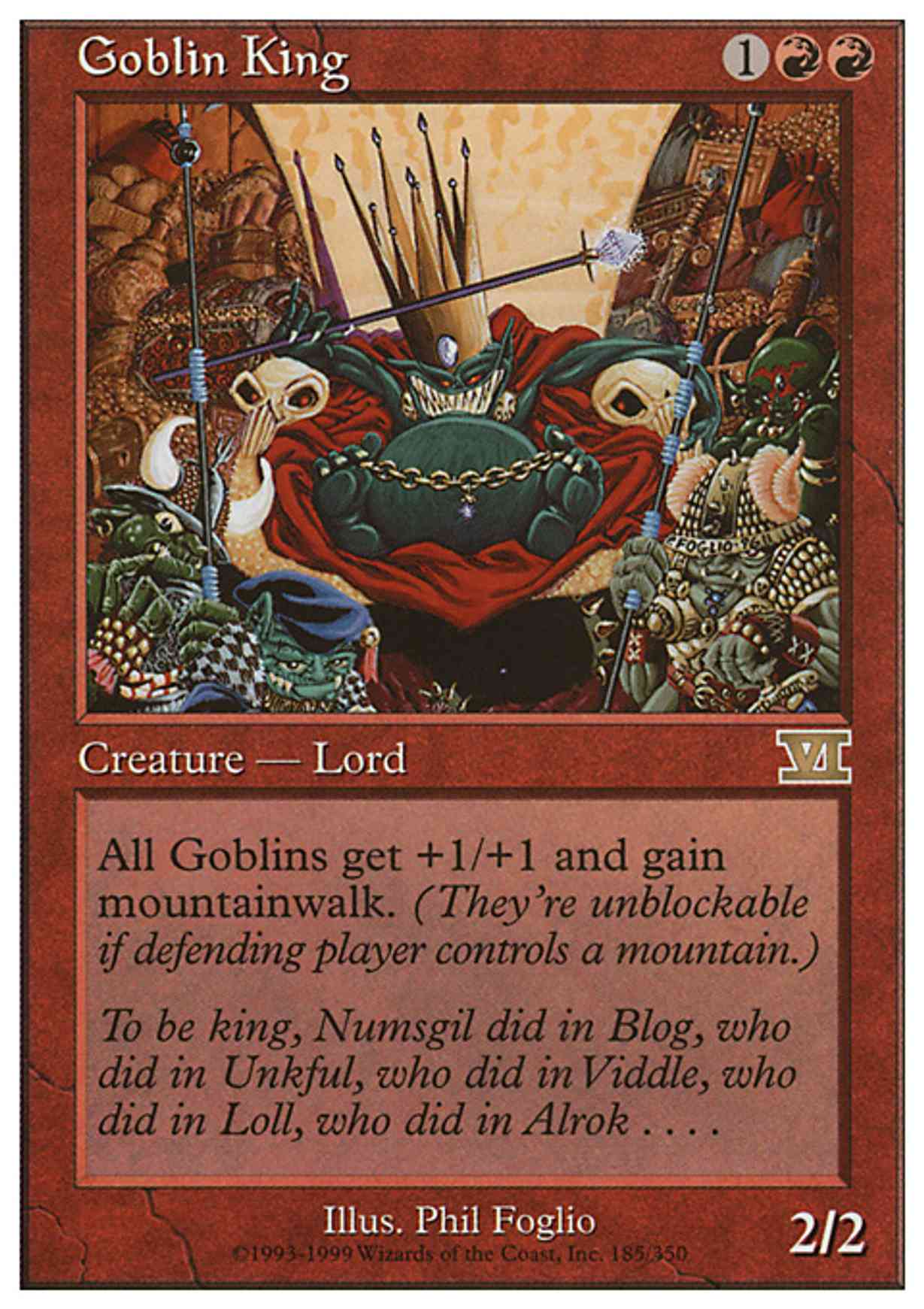 Goblin King magic card front