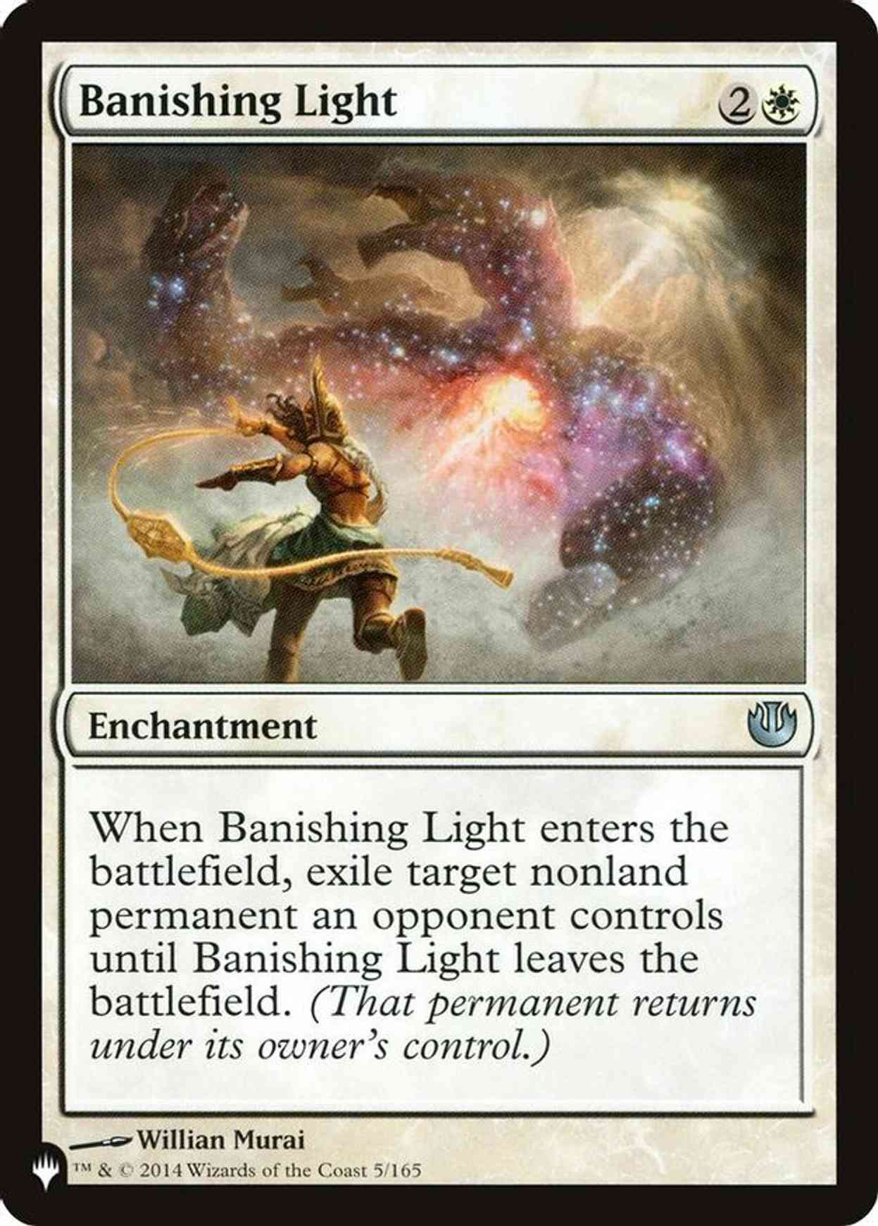 Banishing Light magic card front