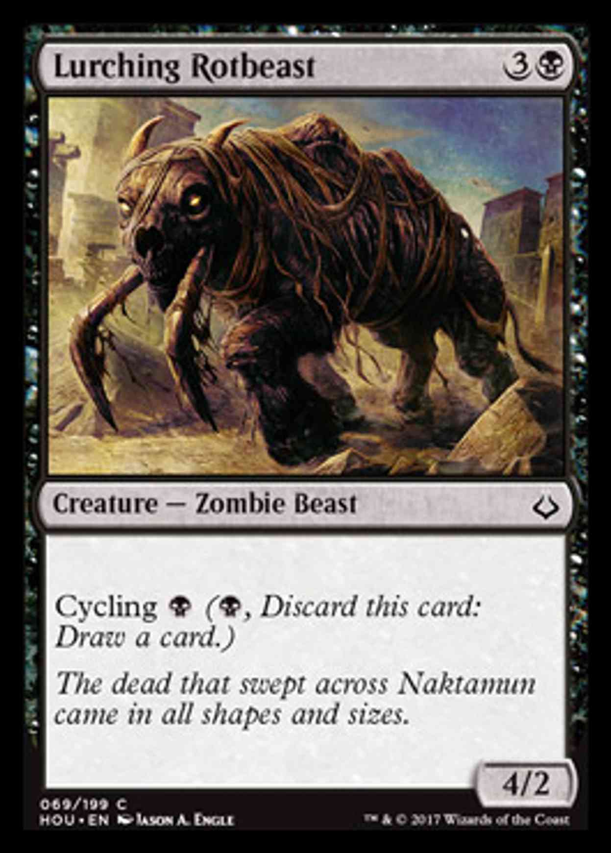 Lurching Rotbeast magic card front