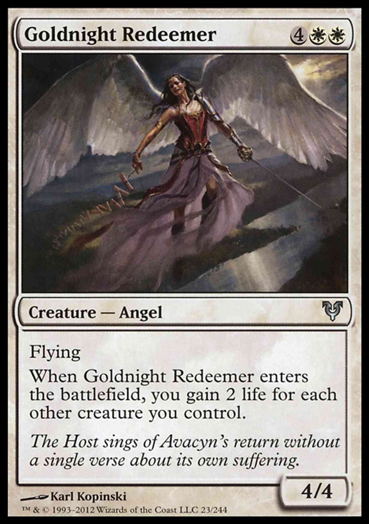 Goldnight Redeemer magic card front