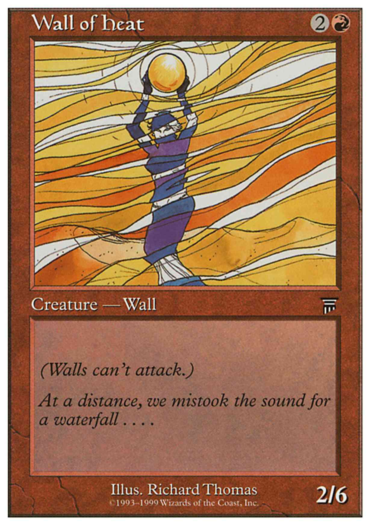 Wall of Heat magic card front