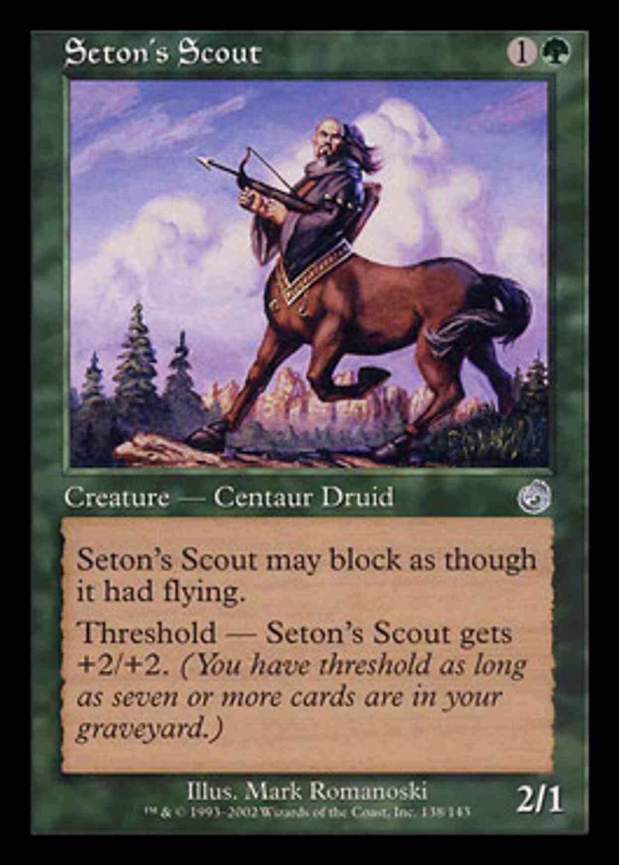 Seton's Scout magic card front