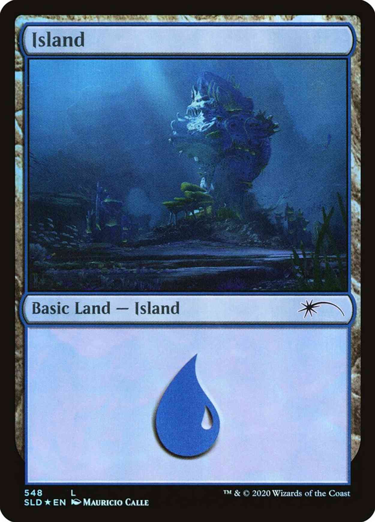 Island (548) magic card front