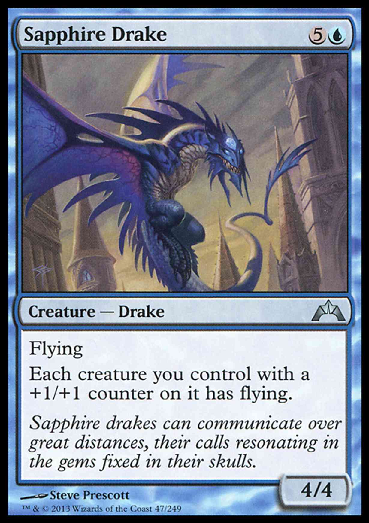 Sapphire Drake magic card front