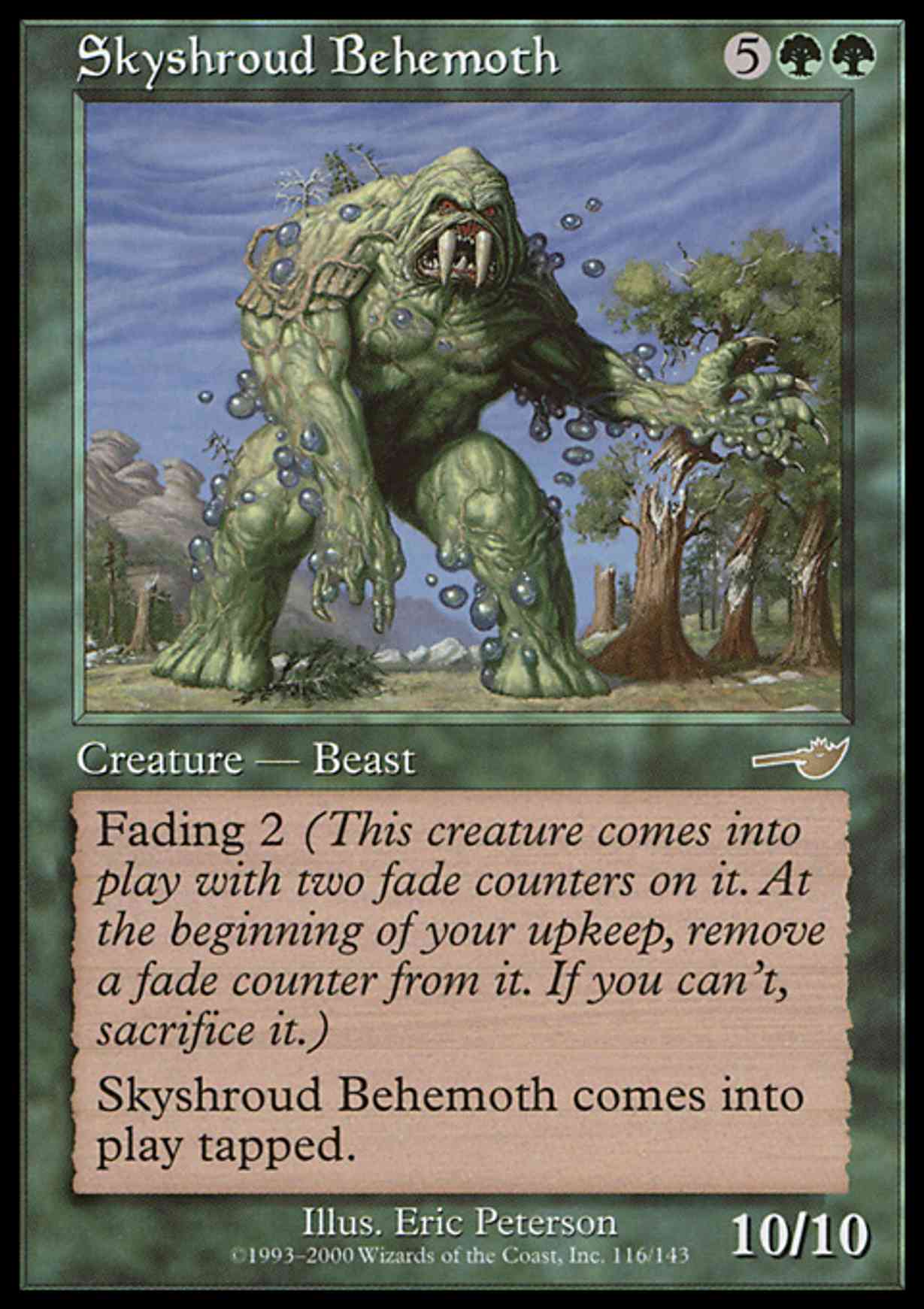 Skyshroud Behemoth magic card front