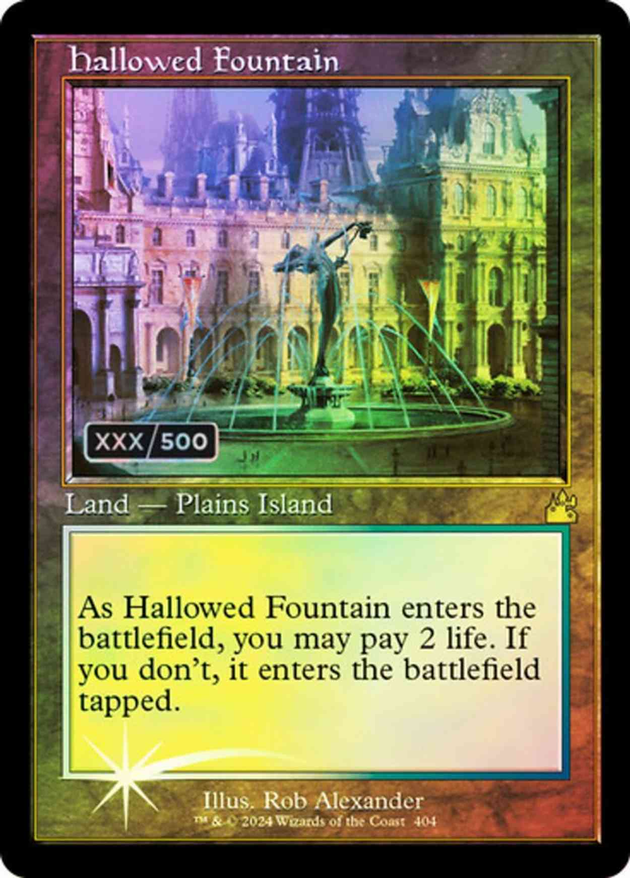 Hallowed Fountain (Retro Frame) (Serial Numbered) magic card front