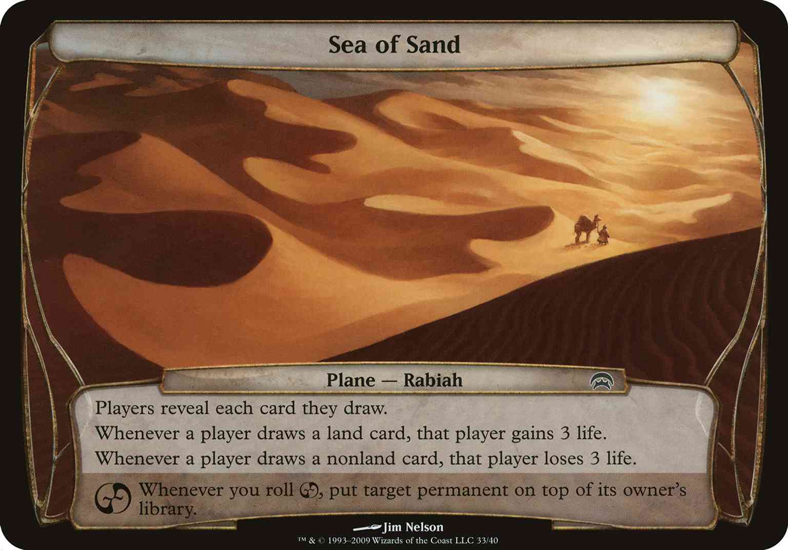 Sea of Sand (Planechase) magic card front