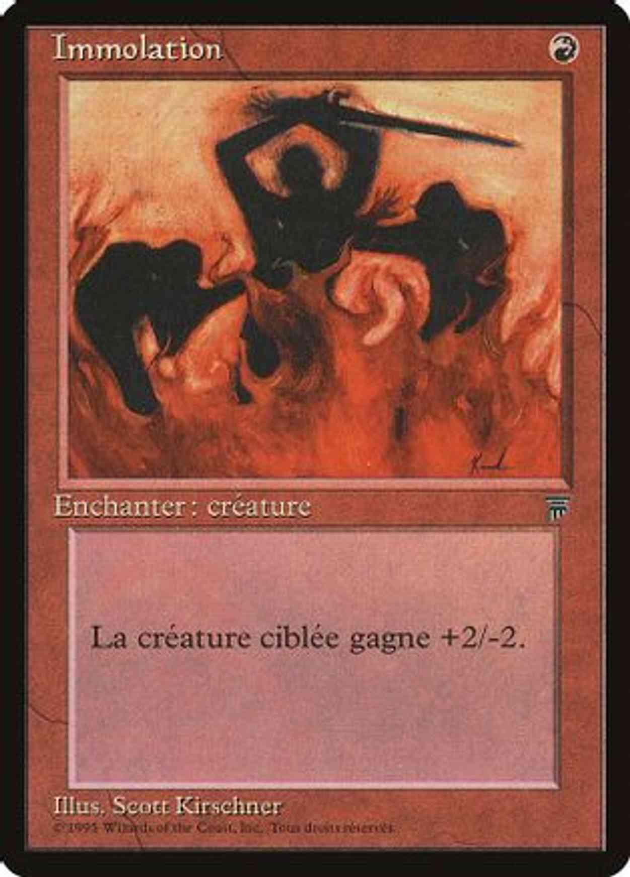 Immolation (French) magic card front