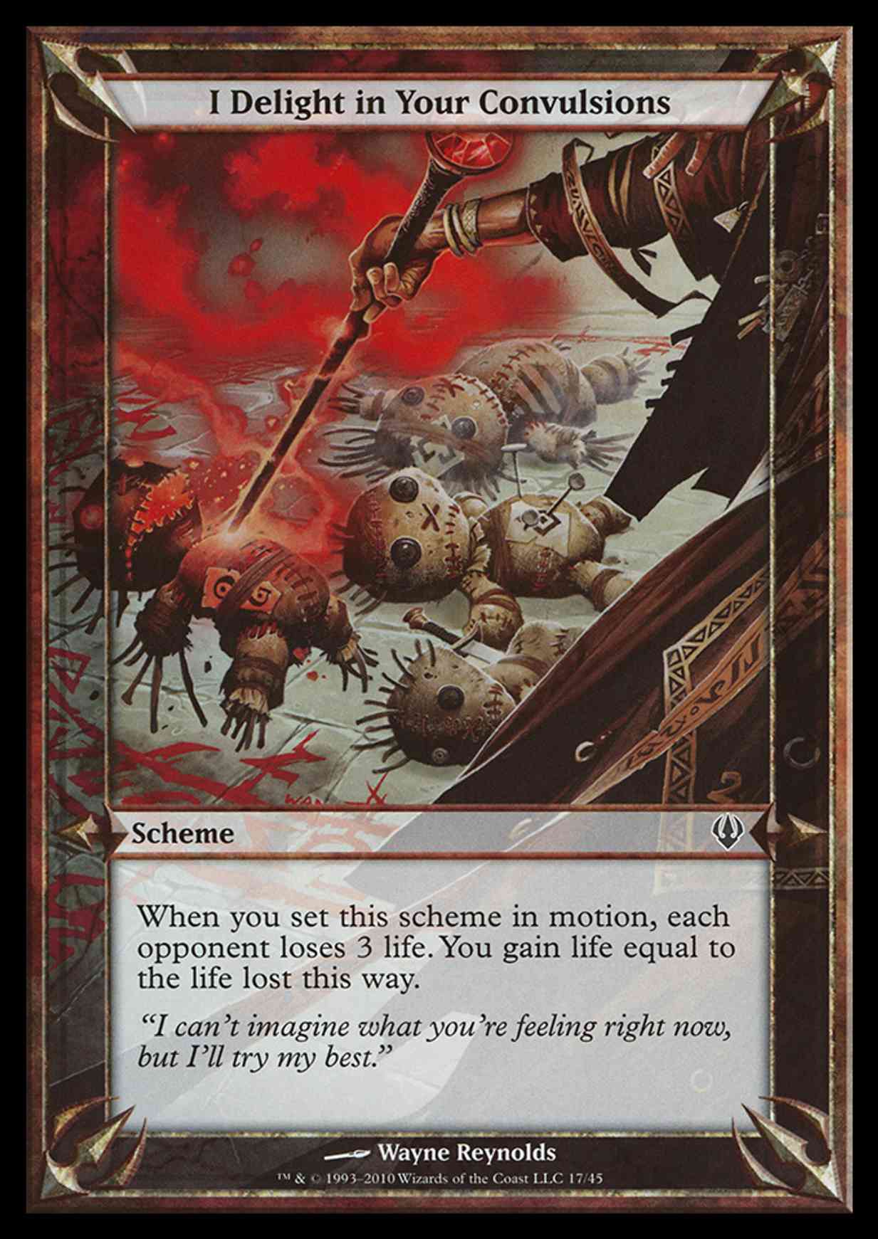 I Delight in Your Convulsions (Archenemy) magic card front