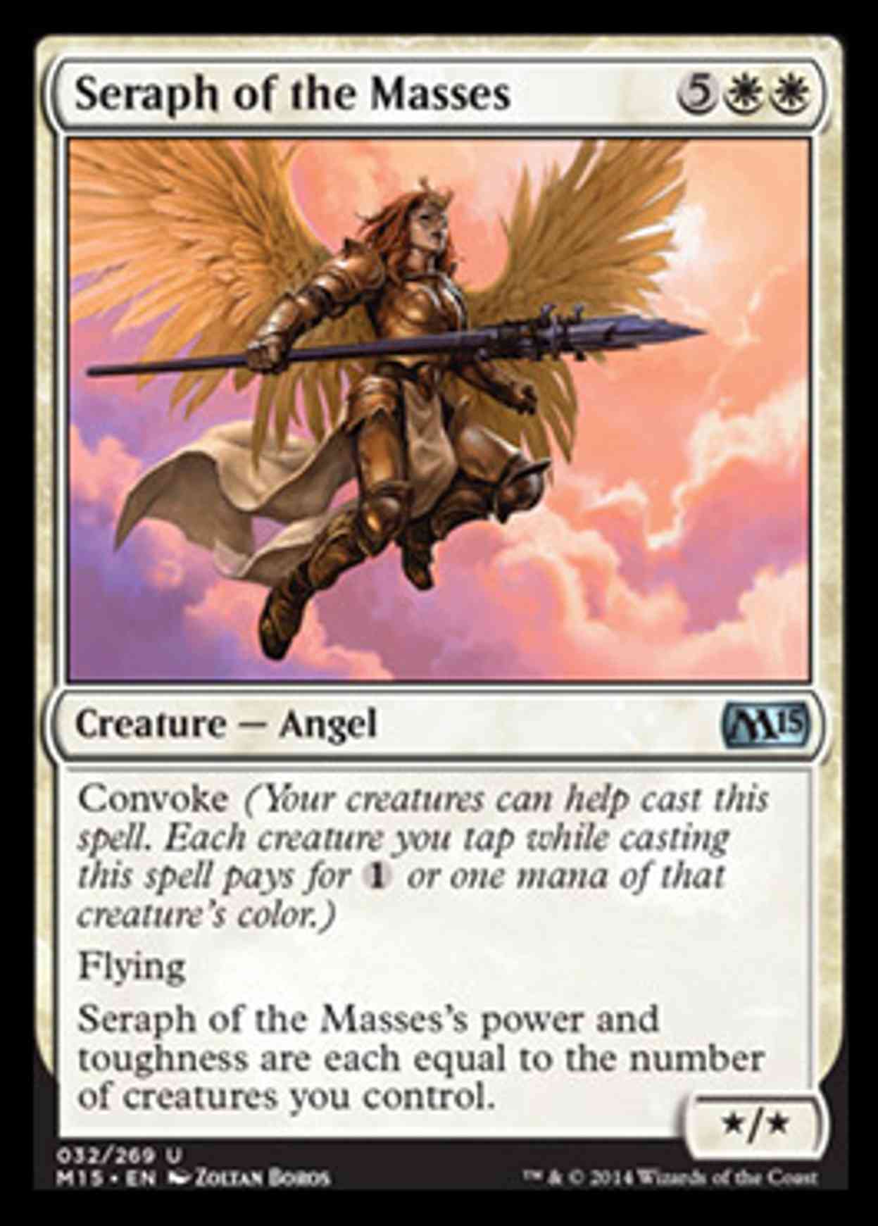 Seraph of the Masses magic card front
