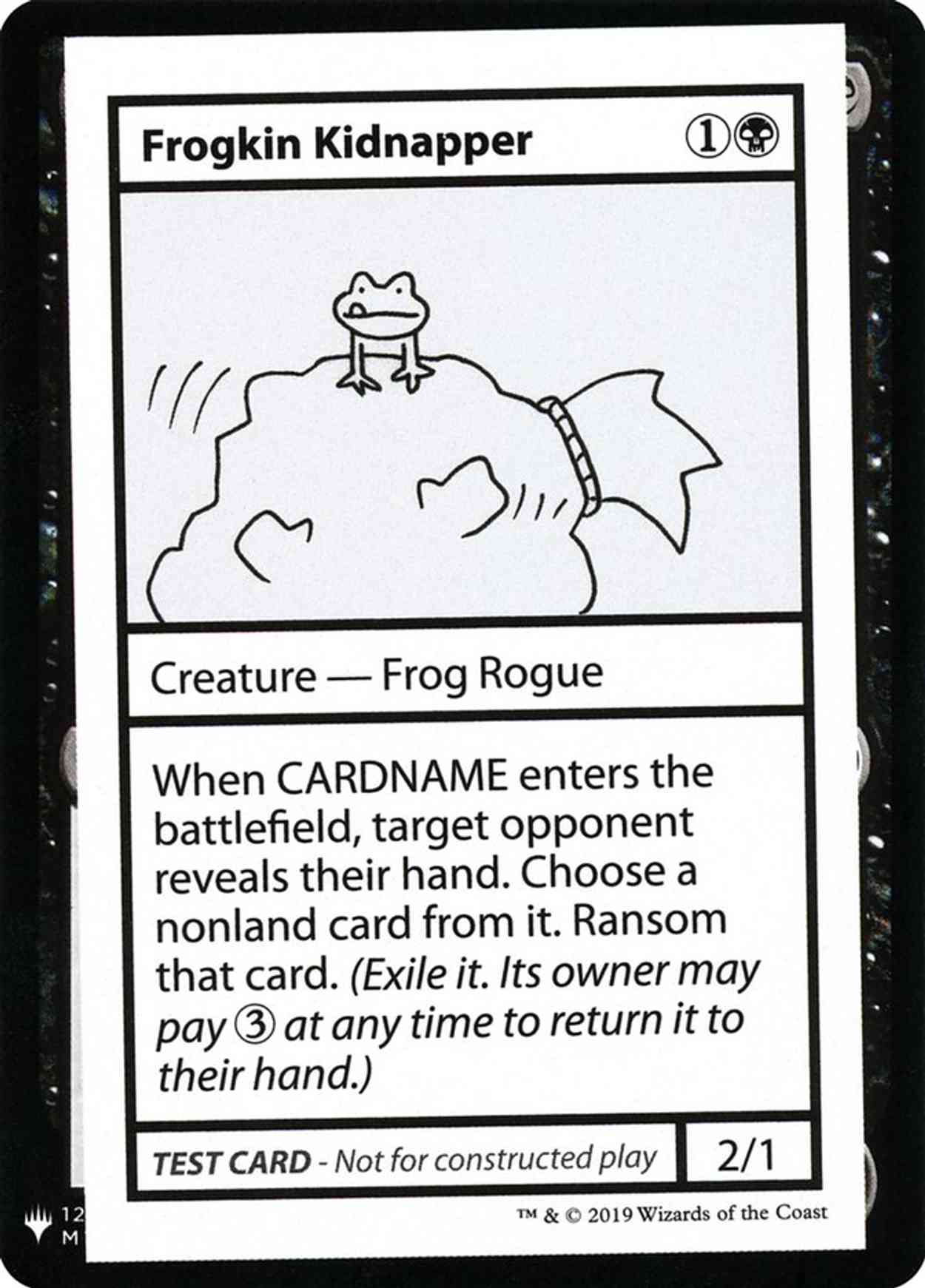 Frogkin Kidnapper magic card front