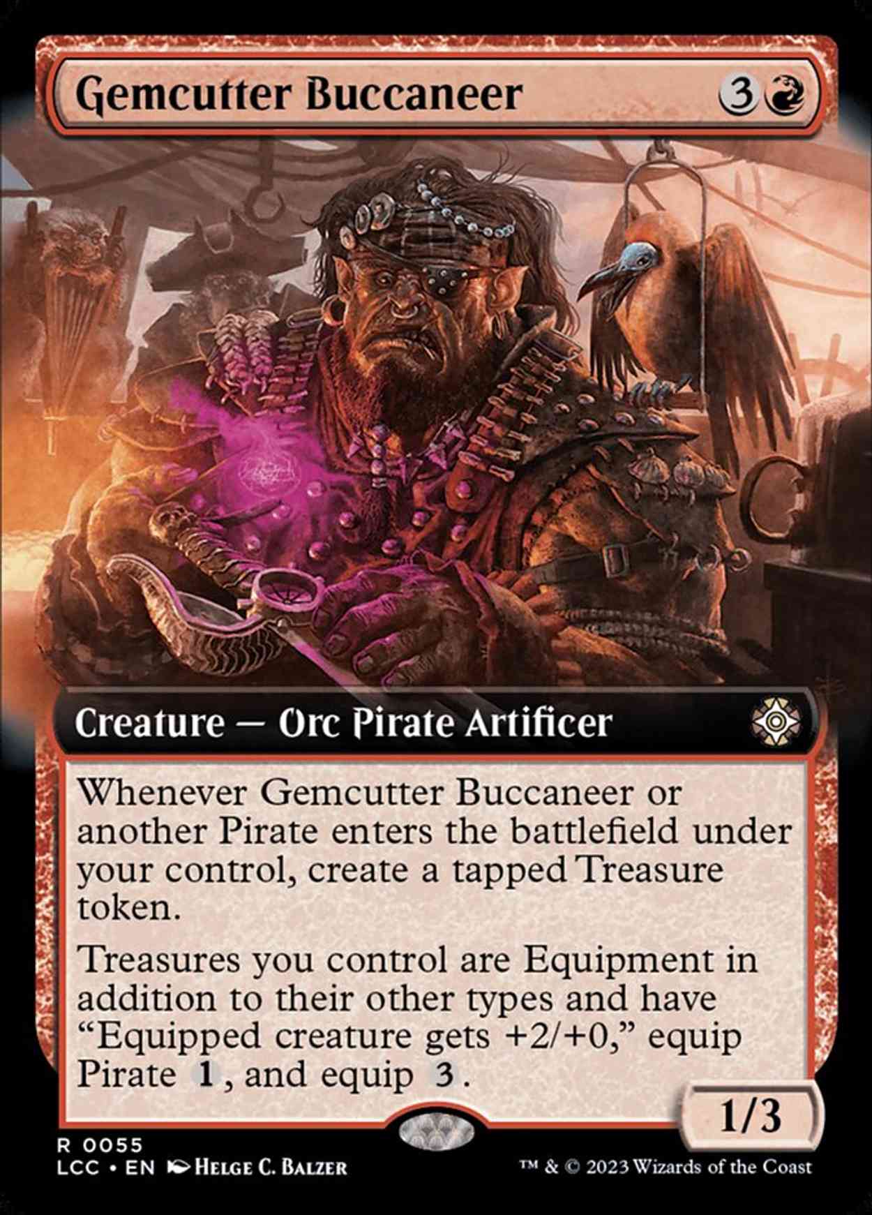 Gemcutter Buccaneer (Extended Art) magic card front