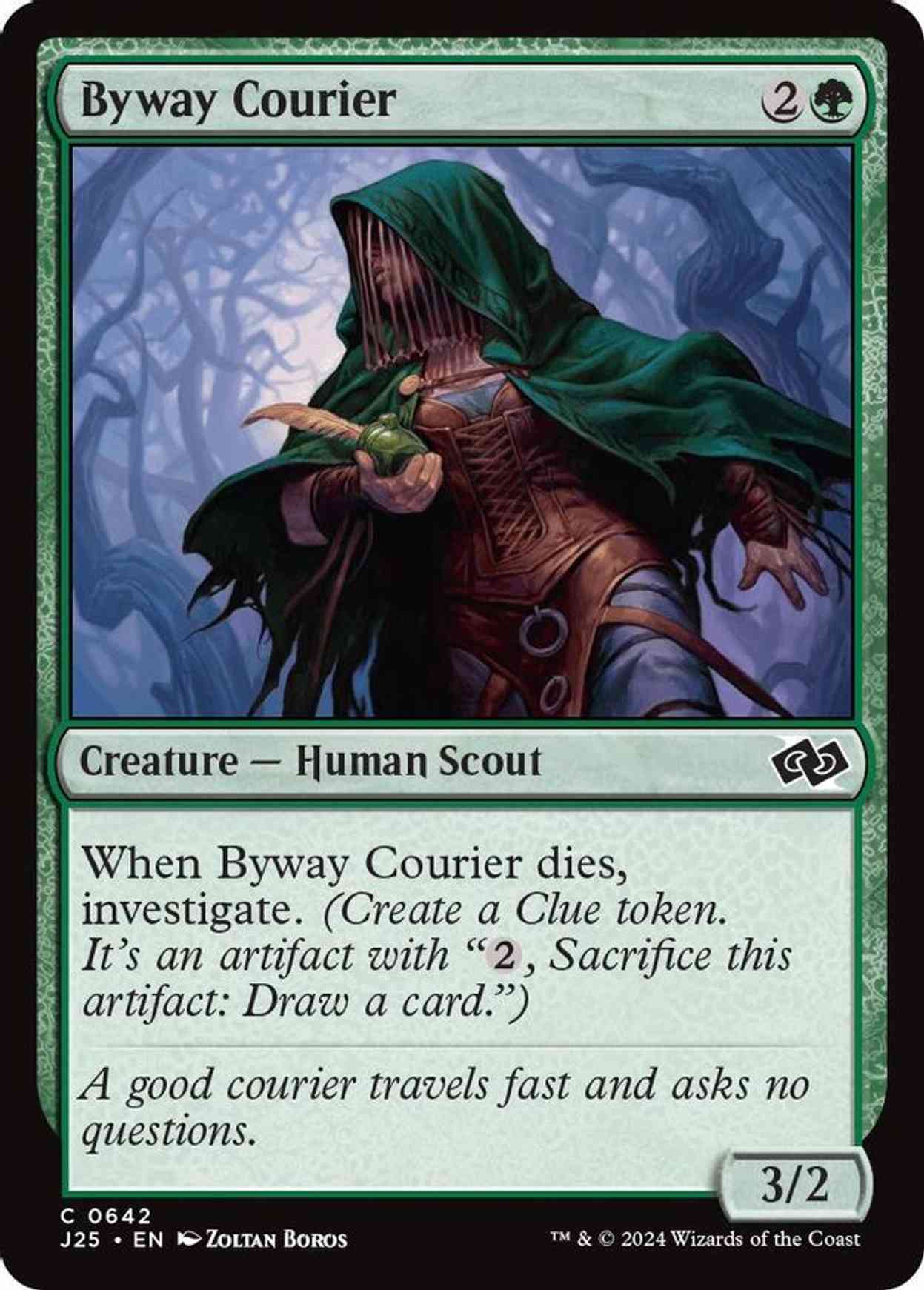 Byway Courier magic card front