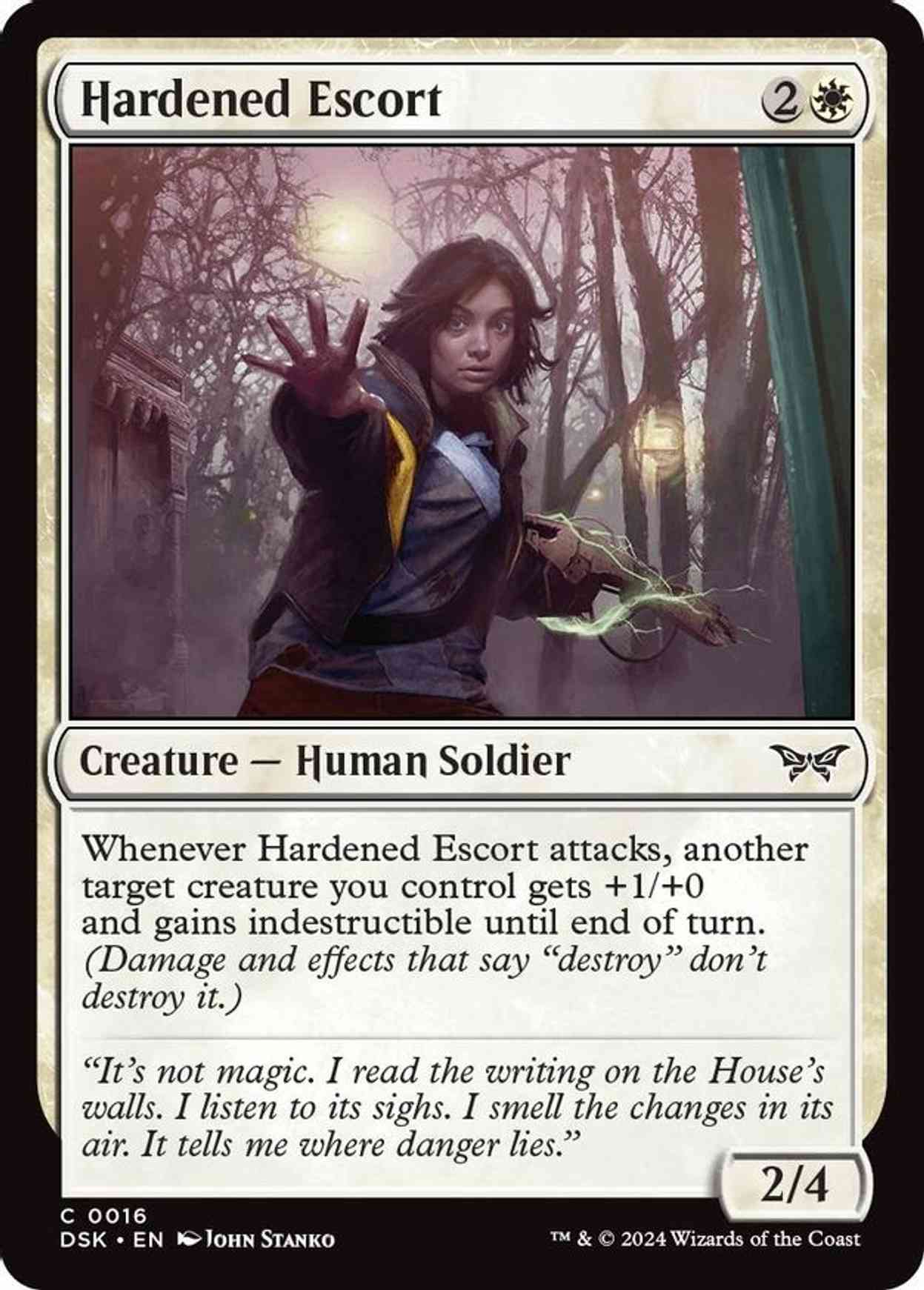 Hardened Escort magic card front