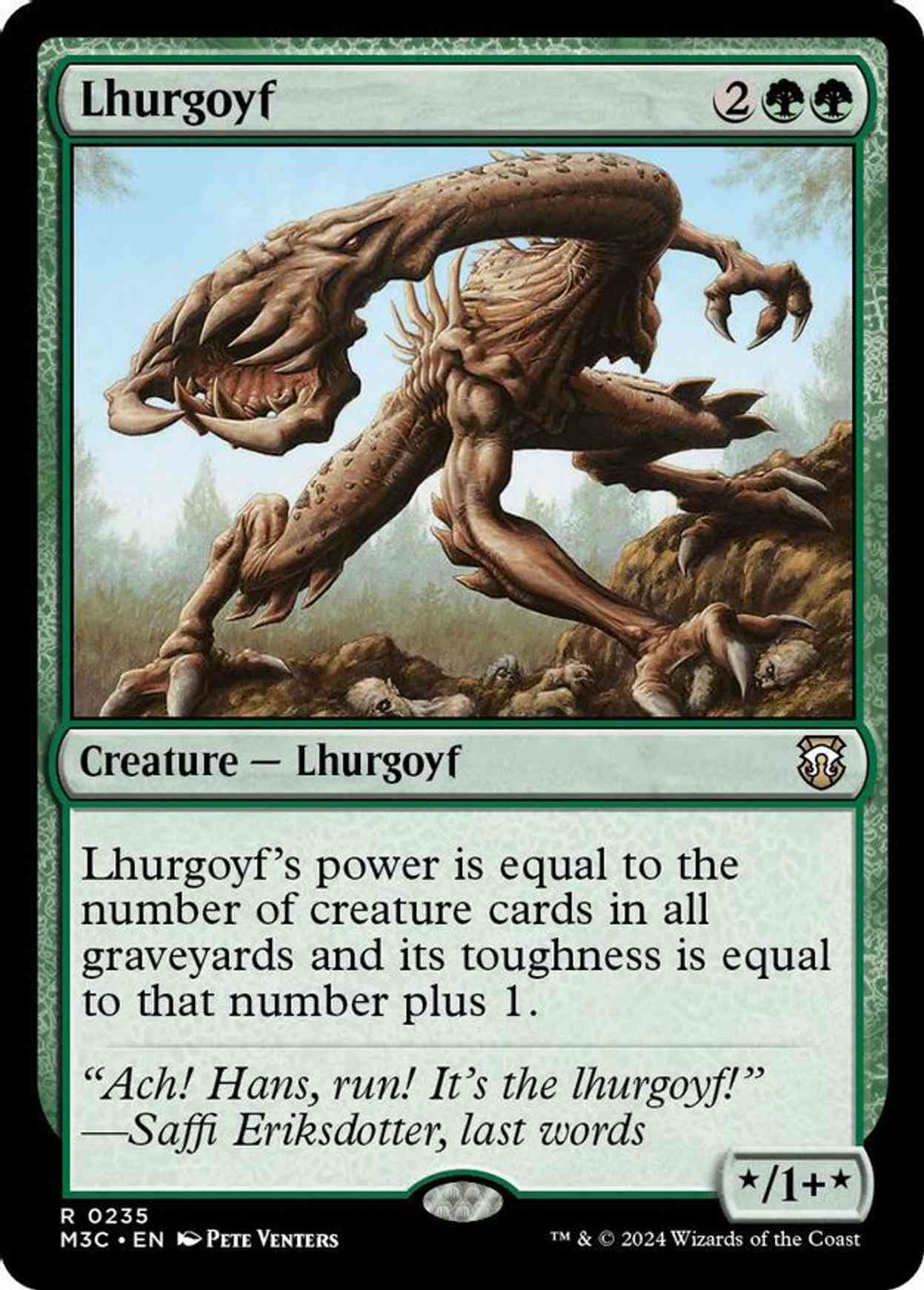 Lhurgoyf (Ripple Foil) magic card front