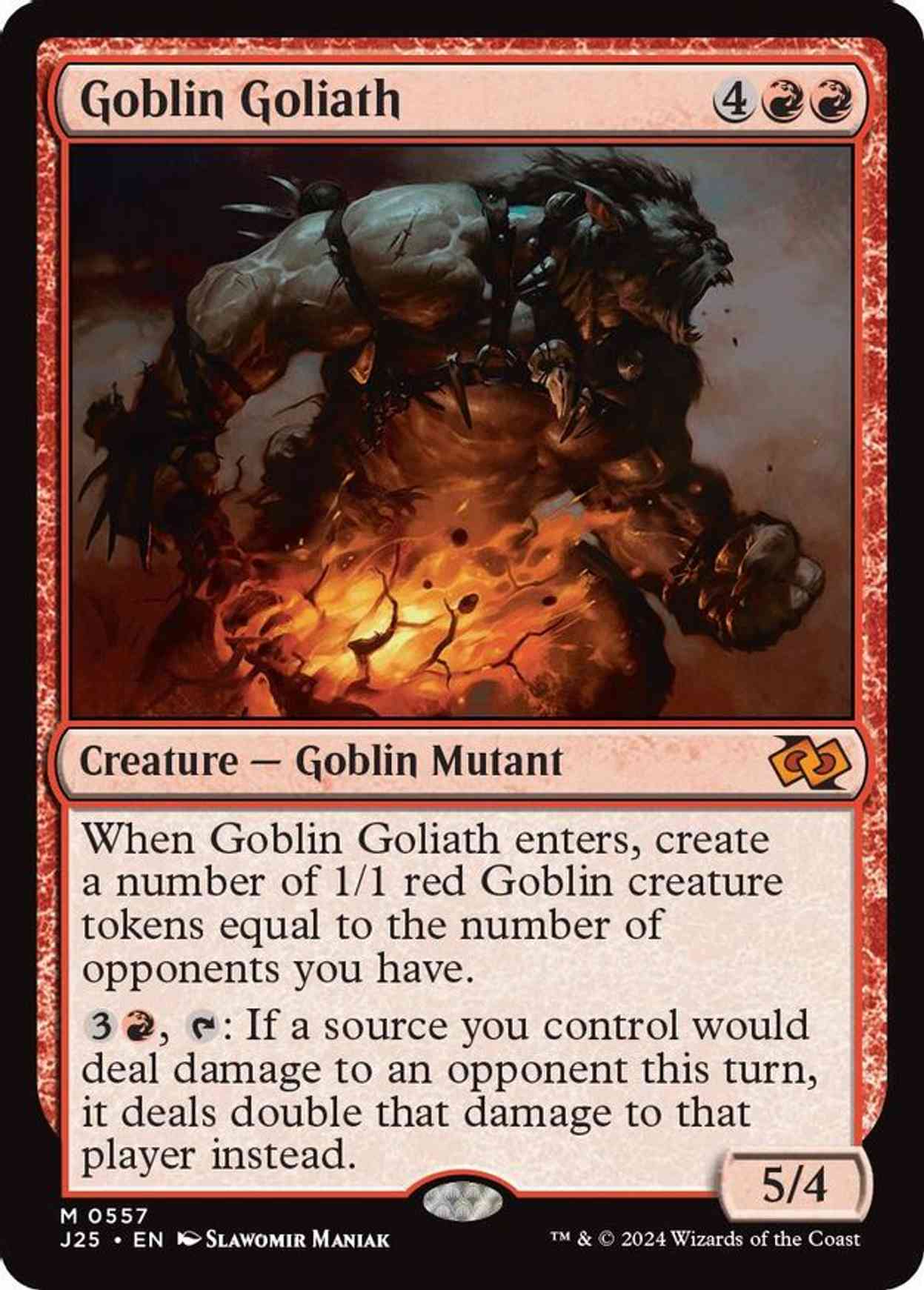 Goblin Goliath magic card front