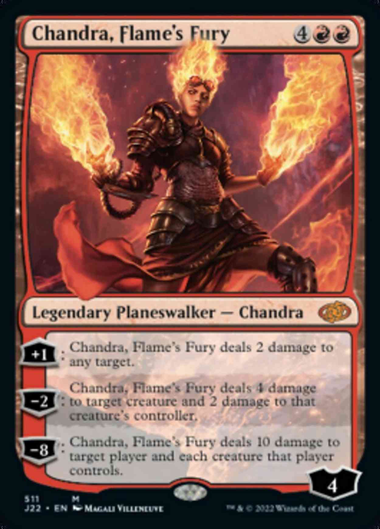 Chandra, Flame's Fury magic card front