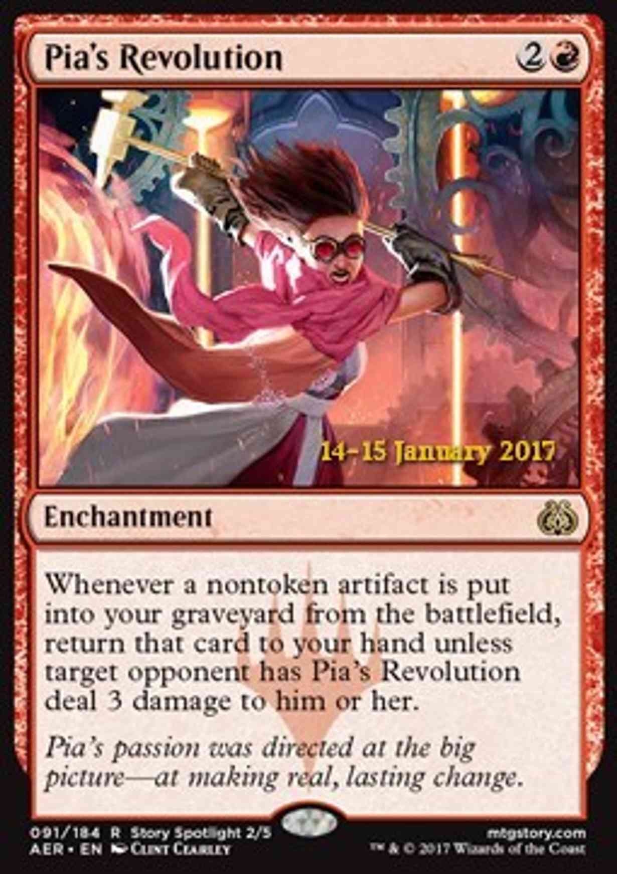 Pia's Revolution magic card front